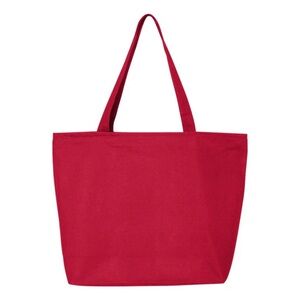 NWOT Zipped Red Tote
